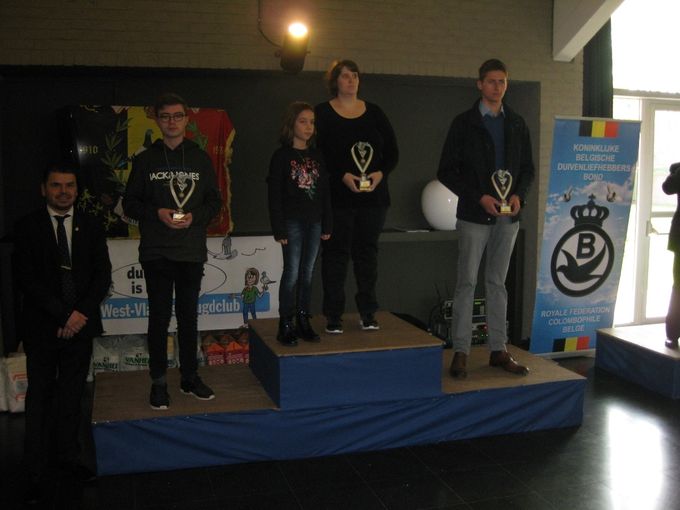 Kampioenschappen Halve-Fond Oude & Jaarlingen 2018
 Jeugdleden tot 30 Jaar
1é Mahieu Angelique Zwevegem
2é Debou Dieter Ichtegem
3é Team P.T.I.Tuinbouwschool Kortrijk
