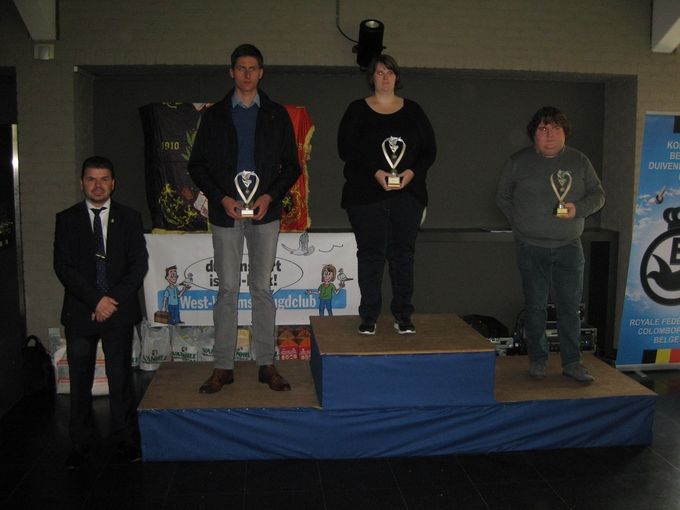Kampioenschappen Fond Oude & Jaarlingen 2018
Jeugdleden tot 30 30Jaar
1é Mahieu Angelique Zwevegem
2é Loyson Kevin Handzame
3é Debou Dieter Ichtegem